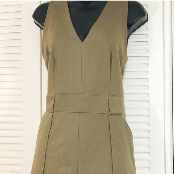 Banana Republic spr 15 tan zipper skater dress - Picture 4 of 4